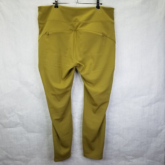 ATHLETA Headlands Pants Sz 20 Hybrid Cargo Tights Tapestry Gold Hike Travel Camp - Picture 7 of 13